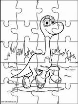 Dinosaur Jigsaw Puzzle Cut Puzzles Good Coloring Pages Printable Kids Printables Websincloud sketch template