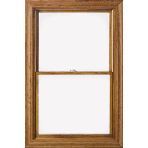 pella   series double hung wood clad clear insulated glass white screen  included