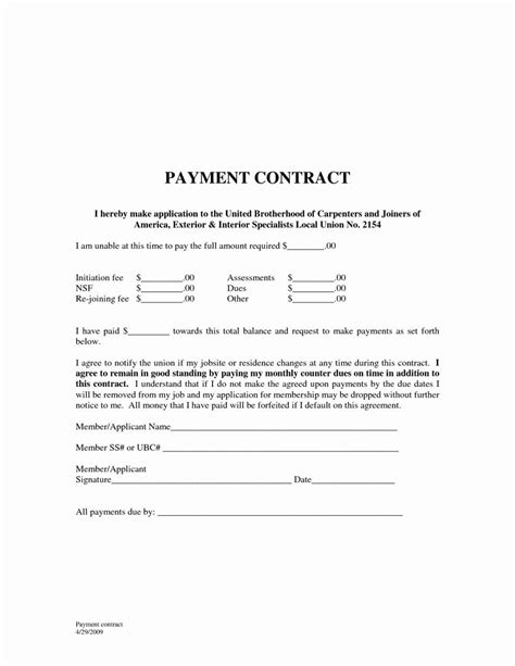 installment payment agreement template  learn   installment