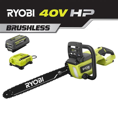 Ryobi 18 In Hp 40v Brushless Lithium Ion Electric Cordless Battery