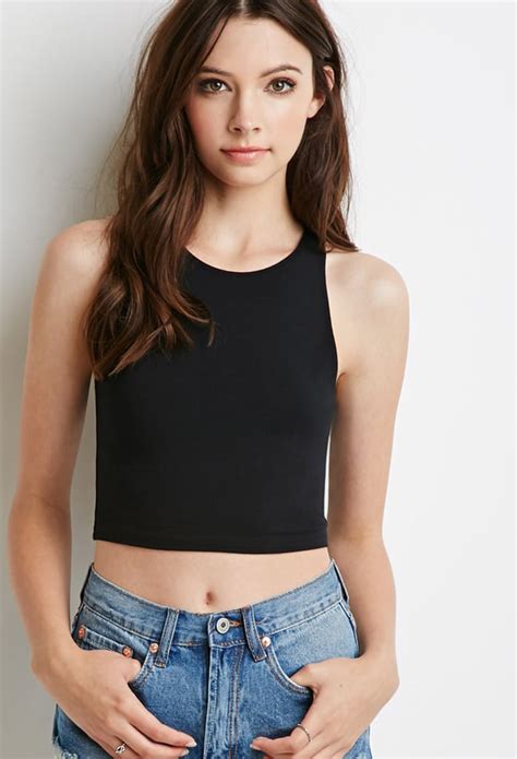 Forever 21 Classic Crop Top 5 Mindy Kaling S Black Crop Top And