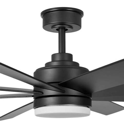home decorators collection yga mbk celene   led indooroutdoor matte black ceiling fan