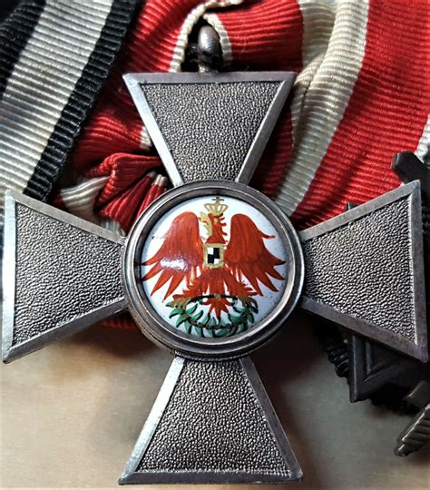rare ww germany iron cross order   red eagle medal bar jb