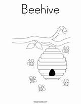 Coloring Beehive Print Saw Ll Twistynoodle sketch template
