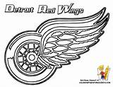 Coloring Hockey Nhl Pages Logos Logo Wings Red Detroit Print Colouring Mascots Blackhawks Chicago Team Symbols Sports Sheets Color Kids sketch template