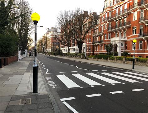 Abbey Road Crossing Has Been Repainted Whilst The Streets Are Quiet
