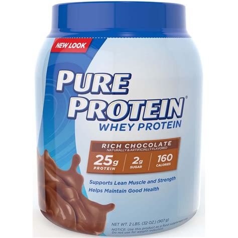 amazoncom pure protein  whey protein rich chocolate  pounds