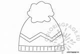 Winter Hat Coloring sketch template