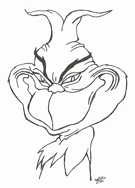 basic   grinch stole christmas coloring pages  grinch