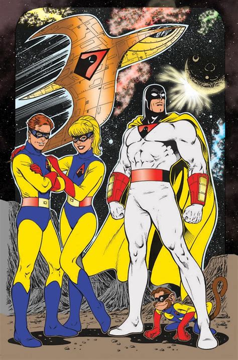 space ghost and jace jan and blip by scott rosema space ghost hanna barbera old cartoons