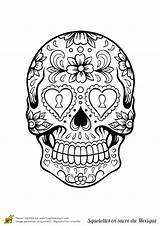 Coloriage Tete Mort Squelette Mexicain Tammy Tête Hugolescargot Colorier sketch template