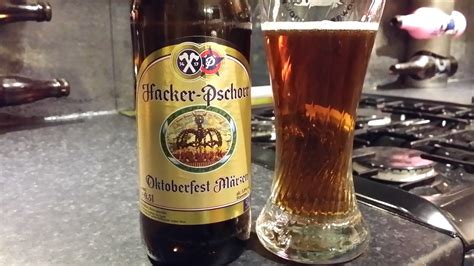 hacker pschorr oktoberfest maerzen german craft beer review youtube