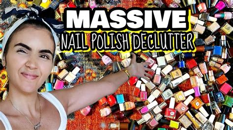 massive nail polish declutter 💅 orchid vega youtube
