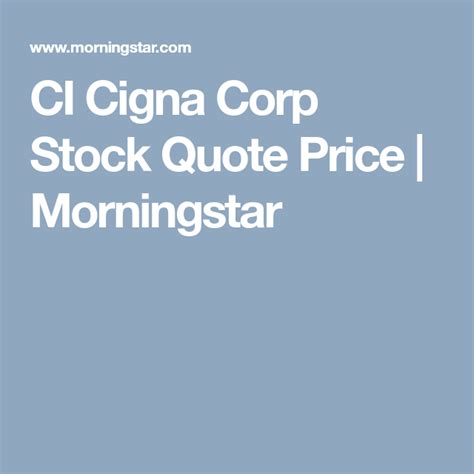 cigna stock quote shortquotescc