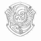 Potter Ravenclaw Hogwarts Crest Gryffindor Hufflepuff Draw Escudo Pottermore Crests Lineart Celebrando Coloringhome Attractive Libri Poudlard Albanysinsanity Preto Aesthetic Septiembre sketch template