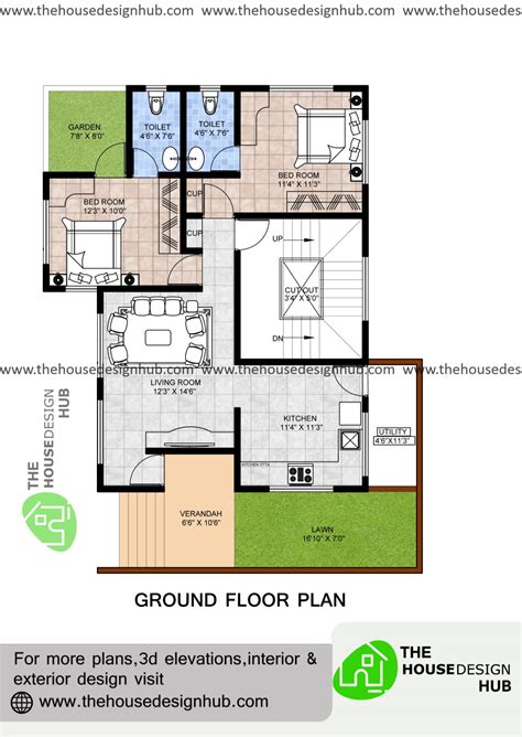 simple  bhk house plan ideas  house design hub