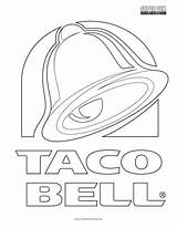 Taco Bell Coloring Logo Pages Color Fun Printable Print Getdrawings Getcolorings Popular sketch template
