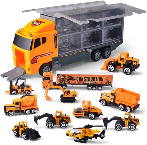 super monsters toys    die cast construction truck vehicle car toy set play vehicles