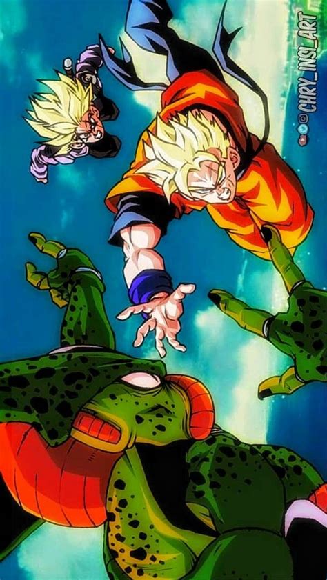 What If Future Gohan And Trunks Vs Cell Fanart By Chry