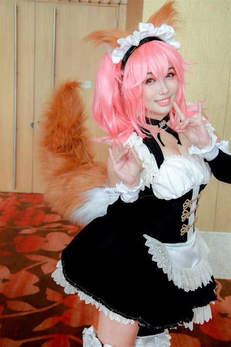 Fate Grand Order Tamamo No Mae Tail Maid By Xeno Photography On