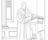 Luther Reformation Coloring Pages Martin Celebratingholidays sketch template