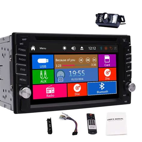 double  din stereo fm  car radio dvd player  hd touchscreen dvd player p video