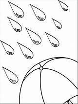 Coloring Raindrop Getdrawings Rain sketch template