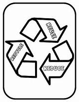 Recycle Reuse Coloring Reduce Recycling Project Earth Template Teacherspayteachers Followers sketch template