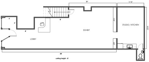 floor plan art gallery layout   mock