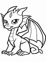 Dragon Cartoon sketch template