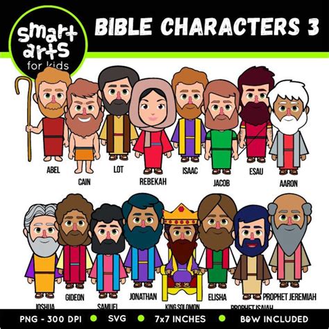 bible characters clip art  bible based bible characters svg cricut png