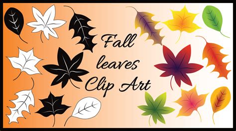 fall leaves clip art   clip art bundle   good