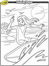 Coloring Pages Surfer Surfing Printable Girl Crayola Colouring Girls Print Wet Color Kids Surf Sheets Christmas Pdf Wild Drawings Alive sketch template