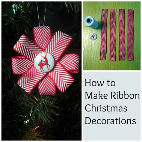 ribbon christmas decorations tea   sewing machine