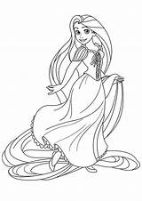Tangled Rapunzel Prinzessin Princesses Tulamama Coloriages Malvorlagen Puteri Gratuits Mewarna Kertas Mewarnai Halaman Coloriage Kidipage Pintar Druckbare Boleh Cetak Percuma sketch template