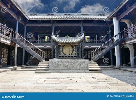 chinese courtyard royalty  stock  image