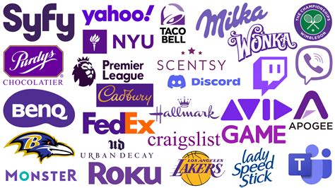 purple company logos