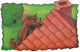 wolf      chimney   pigs house