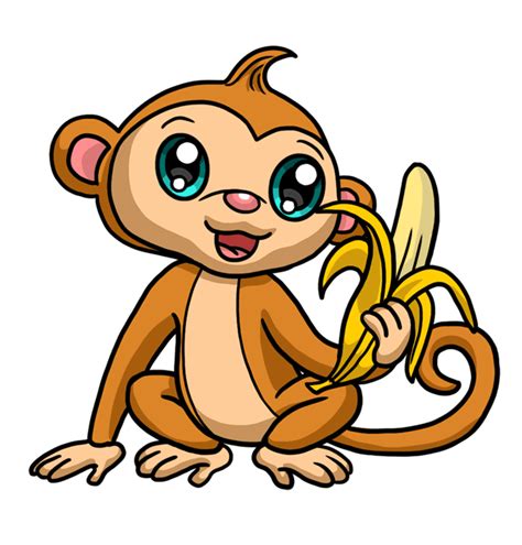 learn   draw  cute monkey step  step  beginners easy