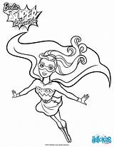 Barbie Super Coloring Princess Pages Power Hellokids Superhero Printable Kids Colouring Color Sheets sketch template