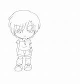 Chibi Boy Coloring Lineart Anime Pages Base Drawings Male Deviantart Template Hoodie Deviant Downloads sketch template