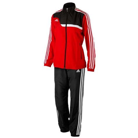 adidas trainingspak tiro   roodzwart vrouwen wwwunisportstorenl