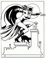 Coloriage Catwoman sketch template