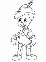 Pinocchio Animation Coloring Movies Pages sketch template
