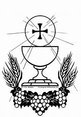 Eucaristia Corpus Christi Simbolos Paginas Cristaos sketch template