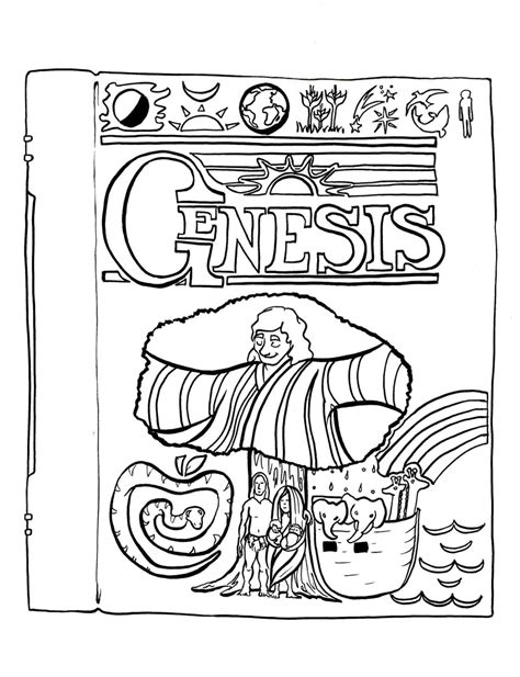 genesis coloring page