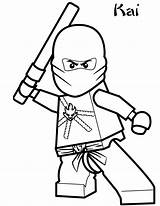 Ninjago Kai sketch template