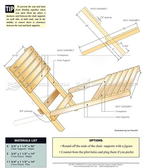 Folding Wooden Beach Chair Plans