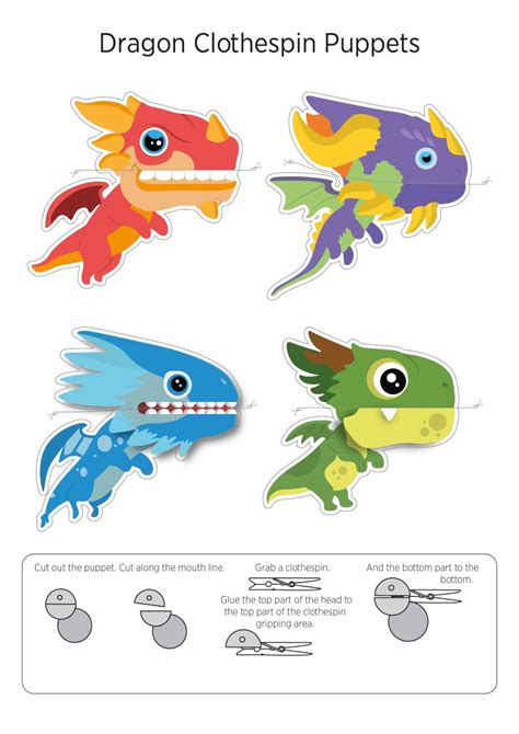 clothespin puppets  printable printable templates