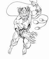 Thundercats Pages Coloring Getcolorings Thunder Cats sketch template